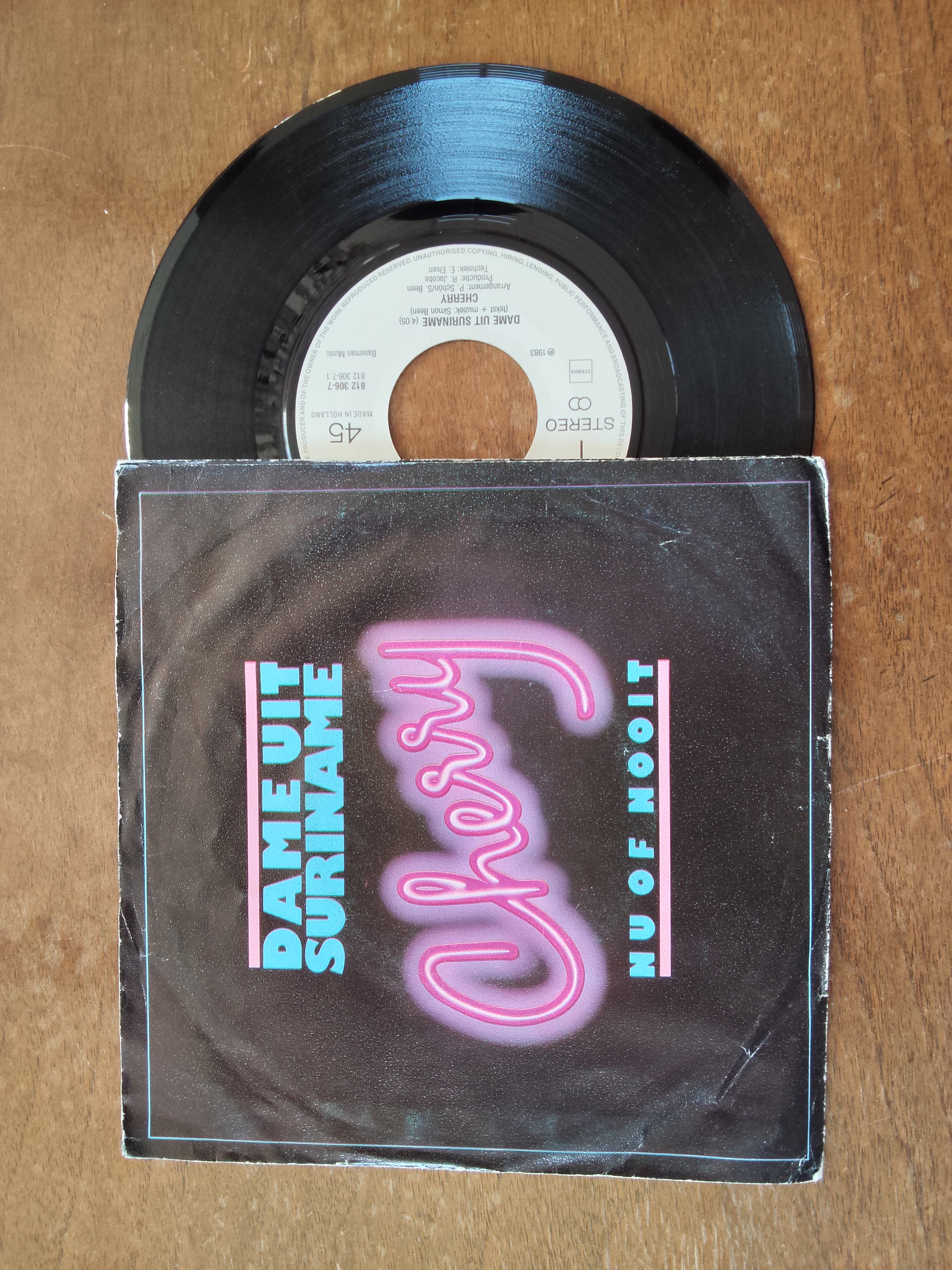 Cherry met Dame uit Suriname 1983 Single nr S20256953