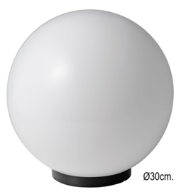 Globe voor buitenlamp serie Variona opaal d-30cm nr GLOP30