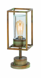 Buitenlamp staand h-45 verkoperd messing serie Maritiem 15x15x45 nr 233369