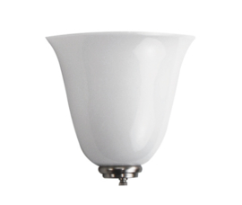 Wandlamp klokkap opaal L met ophanging nr 2526.07 + h526.00