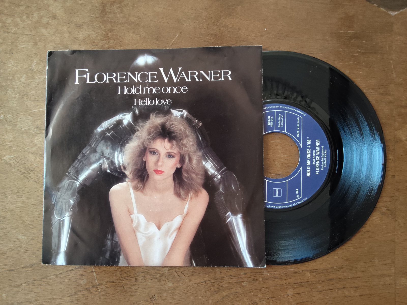 Florence Warner met Hold me once 1980 Single nr S20256769