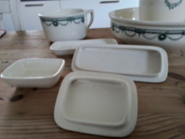 Oud en antiek Lampetstelvam Boch Fr.Pericon. 5 delig