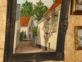 Schilderij Klapstraat  in Vreeland.