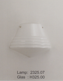 Wandlamp opaal schoolbol M. met ophanging nr 2325.07 + h325.00