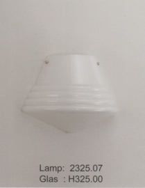 Wandlamp opaal schoolbol M. met ophanging nr 2325.07 + h325.00