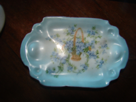 Trinketset of toilettafelset  motief vergeetmijnietjes