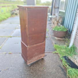 Engels mahonie receptiekast sleutel antiek omstreeks 1890 nr K2026102