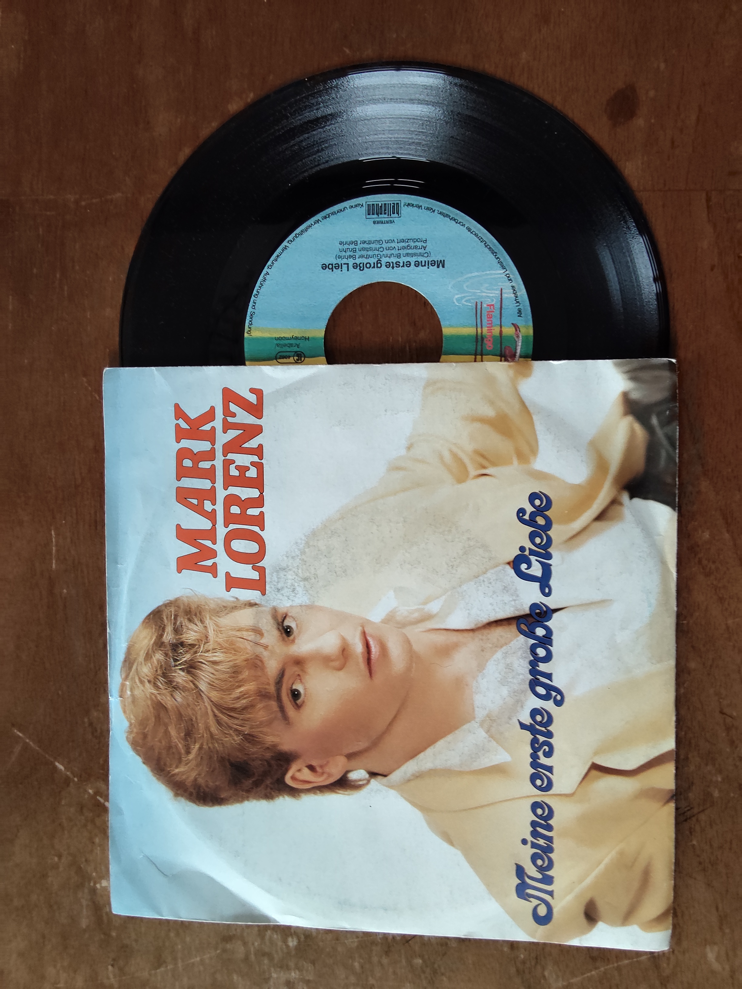 Mark Lorenz met Meine erste grosse liebe 1987 Single nr S20256887