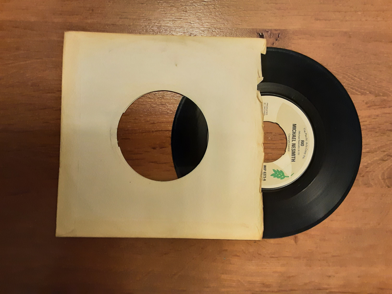 Michael Nesmith met Rio 1976 Single nr S20246009