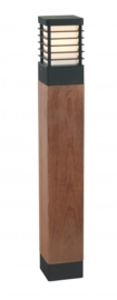 Buitenlamp serie Selhalm staand 85cm hout/zwart nr: 3065