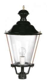 Buitenlamp lichtkop h-59cm antiek groen/koper serie Nuova nr 1591