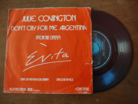 Julie Covington met Don't cry for me Argentina 1976 Single nr S20221418