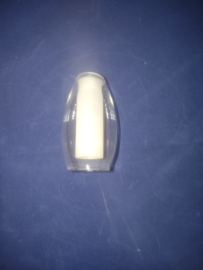 Mondgeblazen kapje model Spider helder binnenbuis gesatineerd G9 nr G904