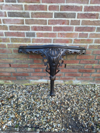 Oude donkere wandconsole omstreeks 1970 br-76cm T20259