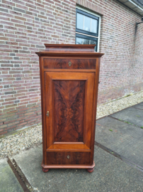 Antieke Mahonie 1-deurskast met 2-laden br-72,5cm omstreeks 1900 nr K202538