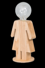 Tafellamp Eva serie family hout 1xE27 h 24cm br 15,5cm nr 05-TL3289-73