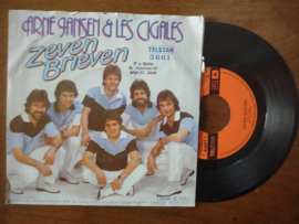 Arne Jansen & Les Cigales met Zeven brieven 1982 Single nr S20211239