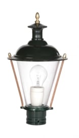 Buitenlamp lichtkop h-34cm antiek groen/koper serie Nuova nr 1590