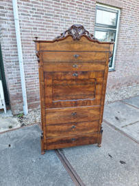 Mooie antieke klepsecretaire Biedermeier 1880 nr 11324