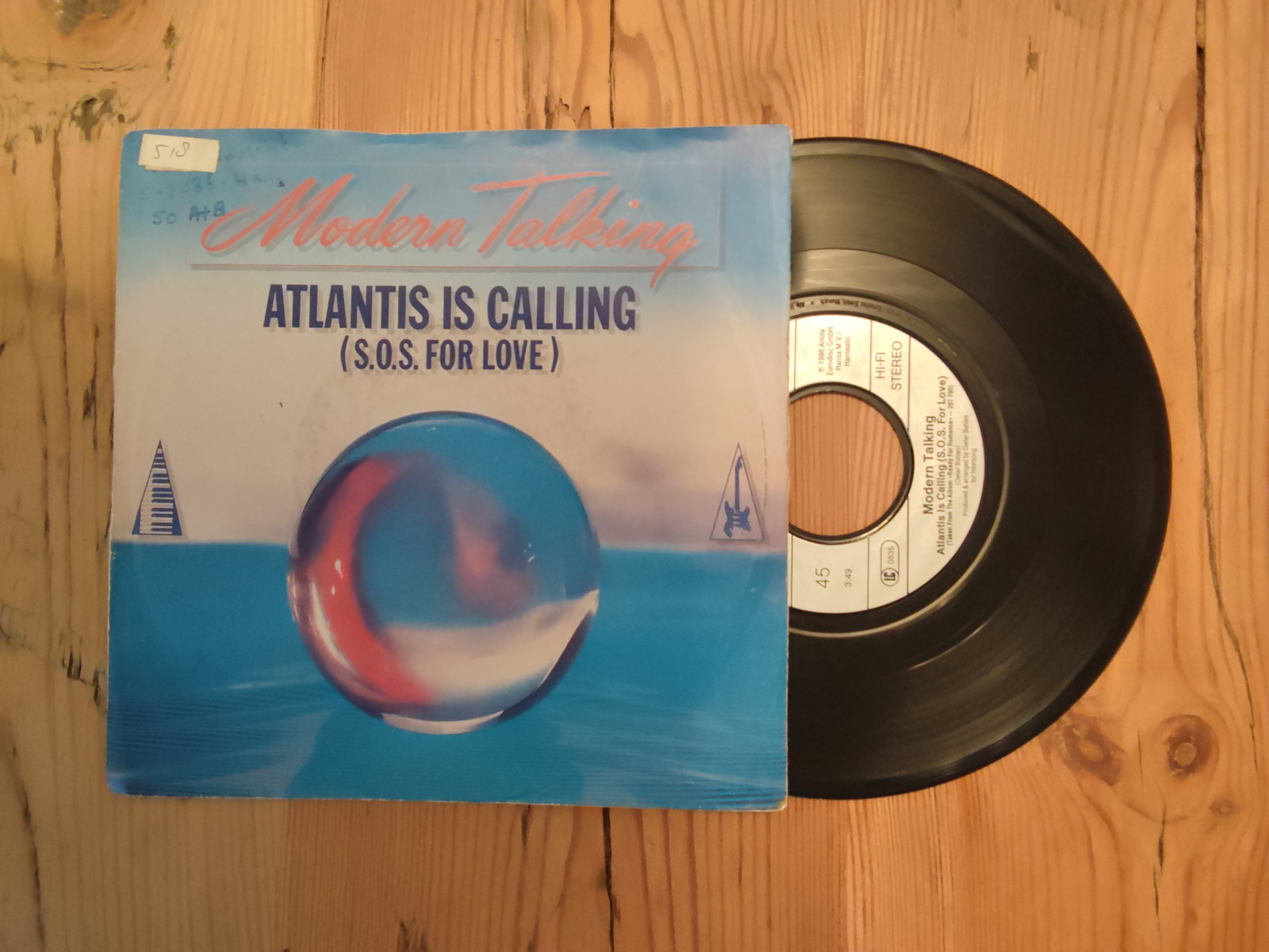 Modern Talking met Atlantis is calling 1986 Single nr S20221843