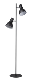 Vloerlamp showmodel Horn 2-L h142cm E27 poeder zwart nr 05-VL8173-30S