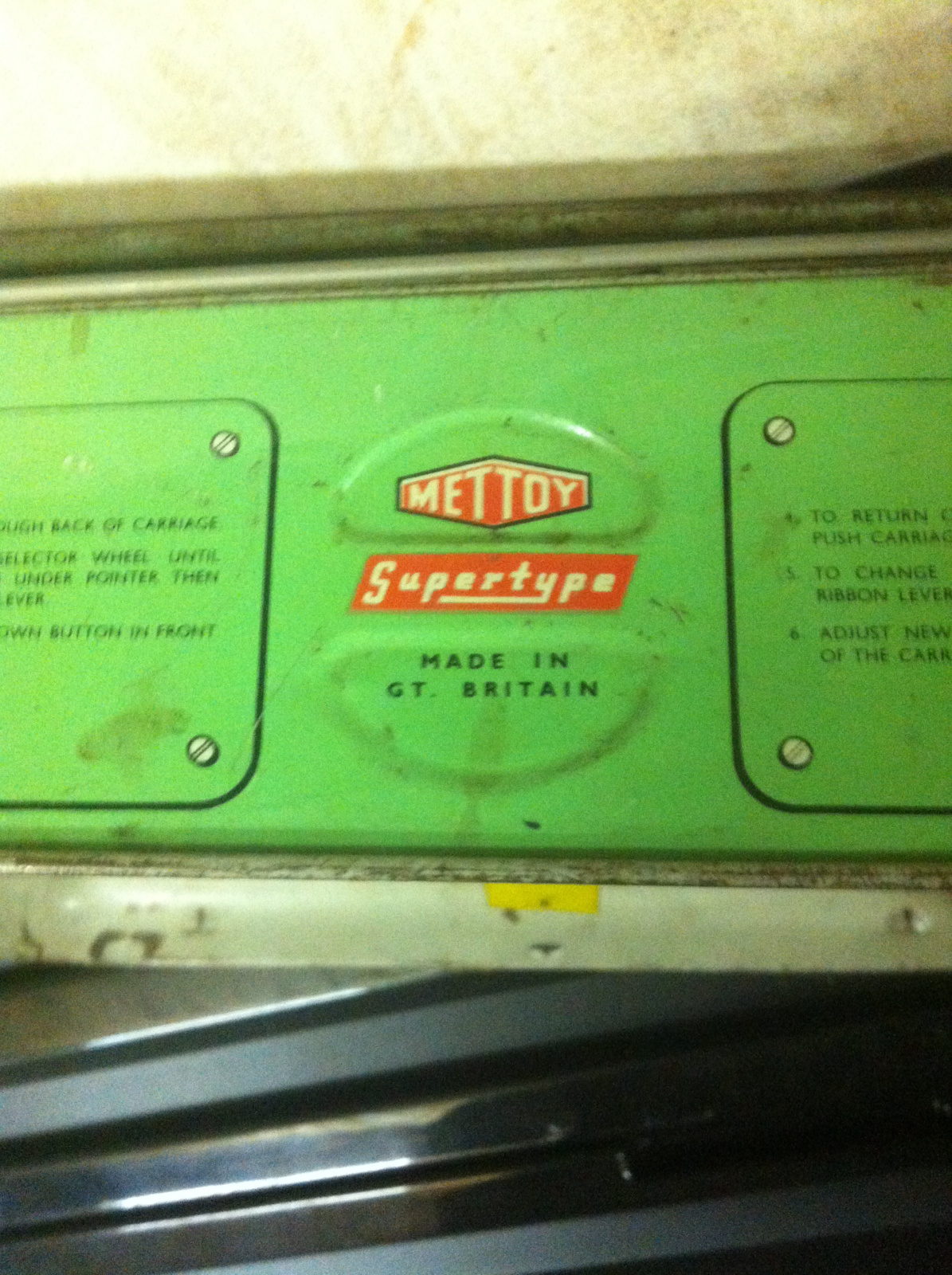 Blikken speelgoed Mettoy supertype 4317 schrijfmachine