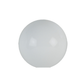 Glazen bol diameter 30cm opaal wit gat 11,5cm nr 3000.00G