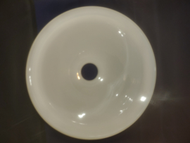 Hoedkap glazen kap steil model d35cm h14,8cm gr7,9cm E27 opaal wit nr 535.st8