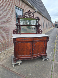 Antieke open bonheur mahonie br-149cm Biedermeier 1880-1890 nr K202546