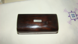 Oud en antiek Rosewood lepeldoosje.