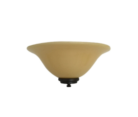 Wandlamp hoedkap champagne 30cm met ophanging nr H530.50 compl.