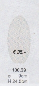 Mondgeblazen kap pilvorm gt-3cm opaal mat nr 100.39