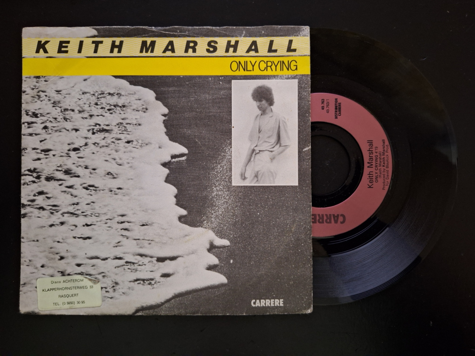 Keith Marshall met Only crying 1981 Single nr S20221402