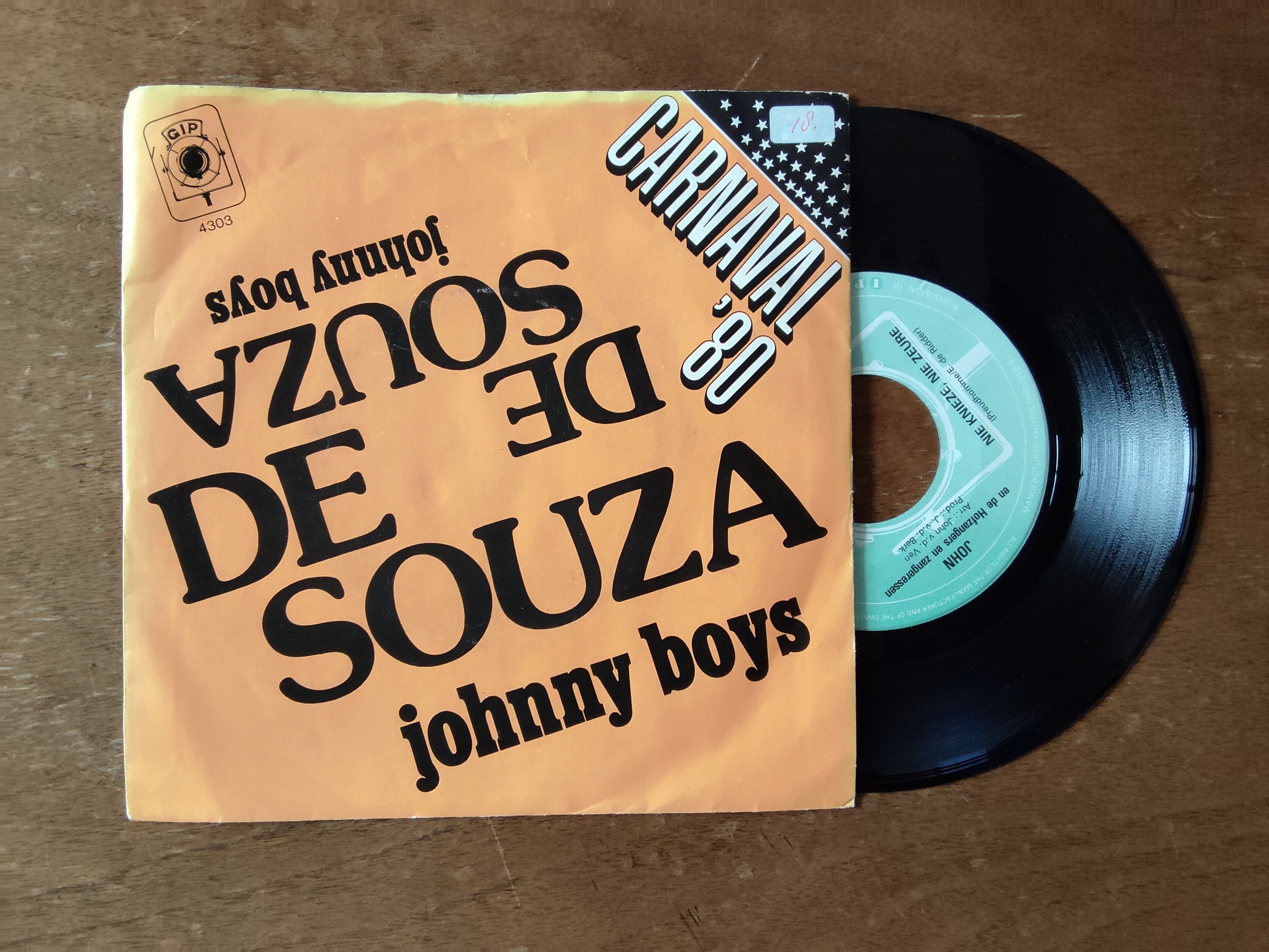John en de hofzangers en zangeressen met Nie kniezen, nie zeuren 1979 Single nr S20257000