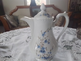 Oude koffiepot of koffiekan  vergeet-mij-niet Limoges.