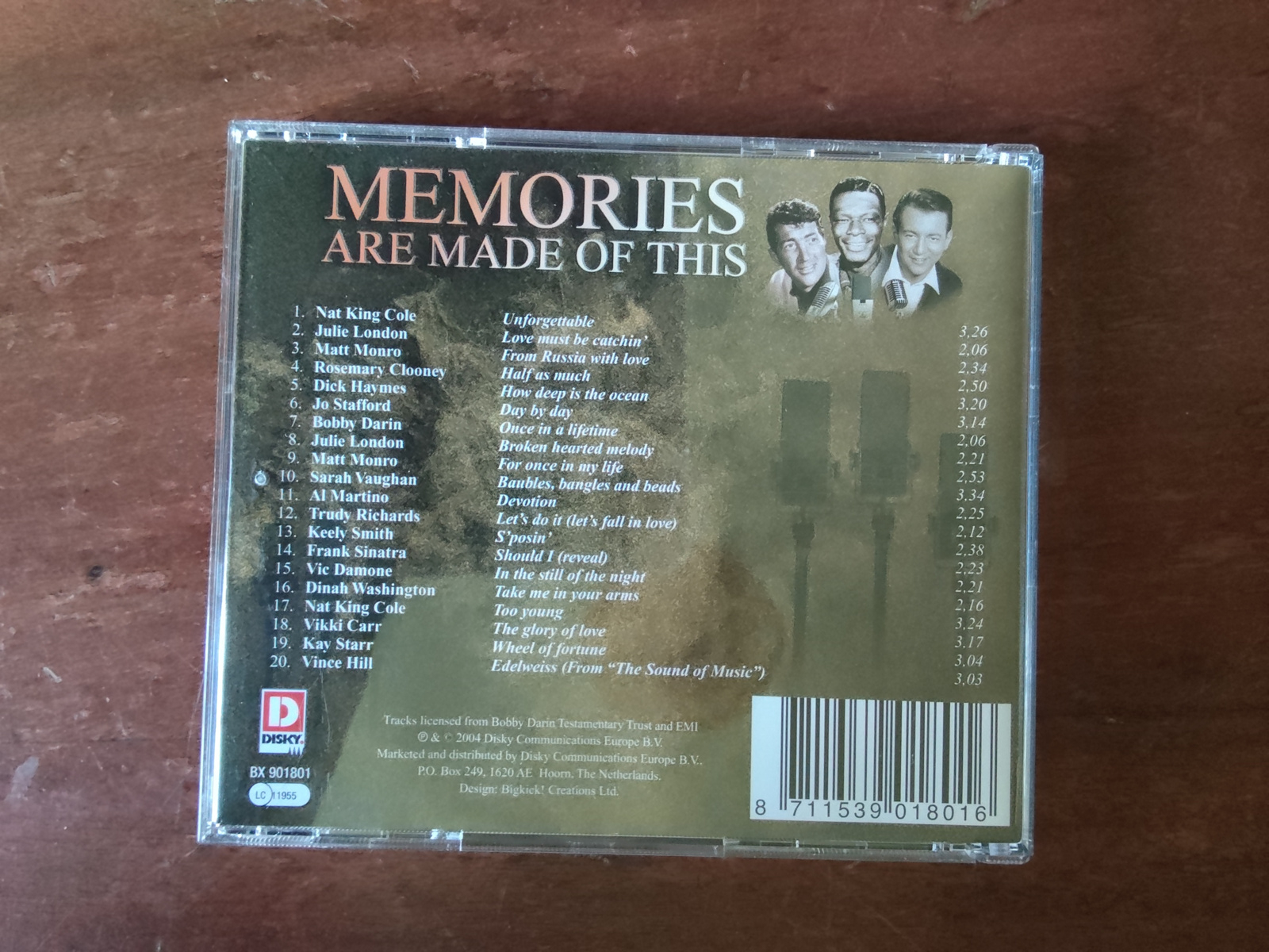 Various artists met Memories are made of this 2004 CD nr CD2025843