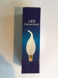 Global-Lux filament Tip kaarslamp E14 1W/15W 230V mat nr 6-183564