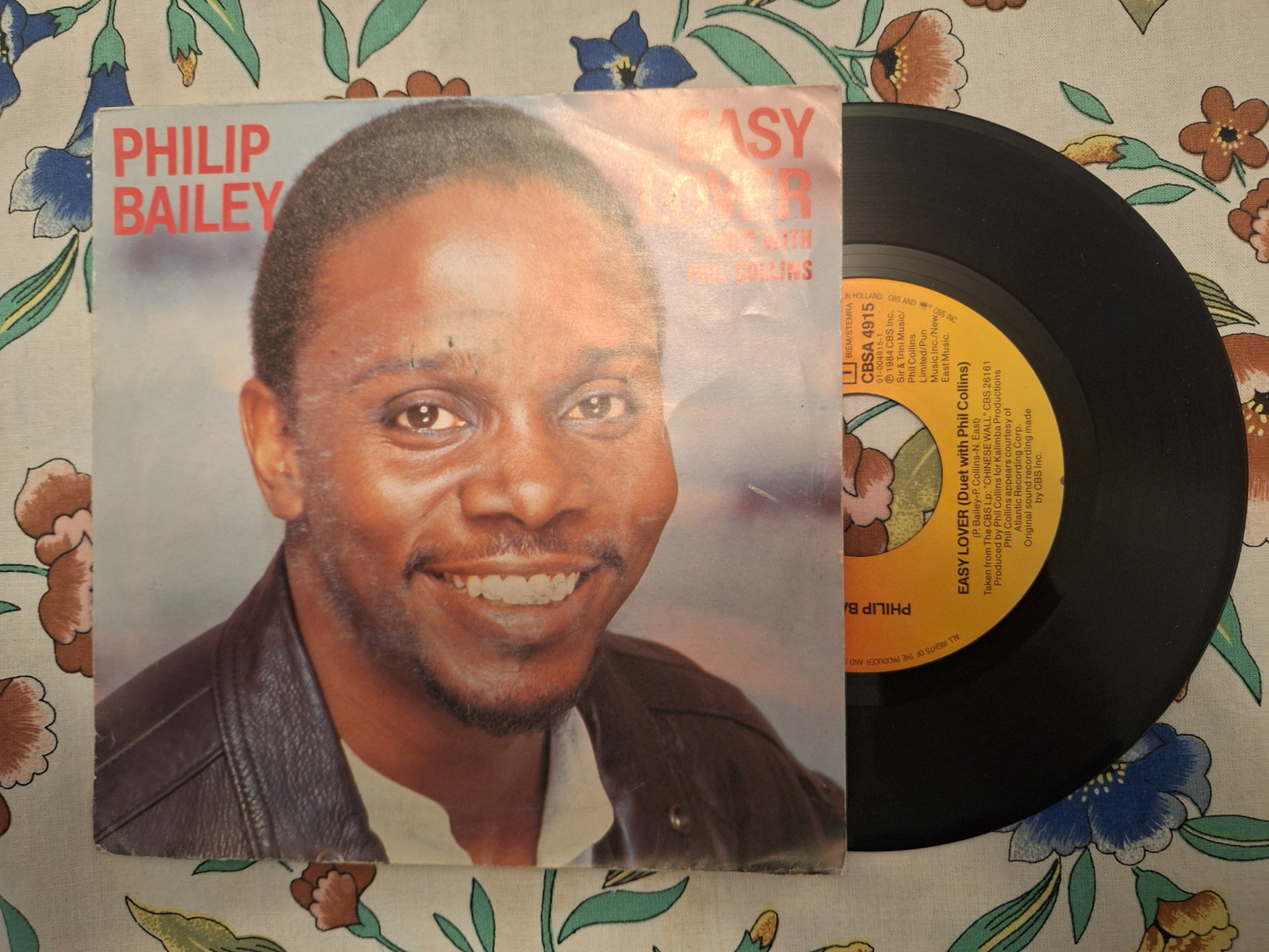 Philip Bailey and Phil Collins met Easy lover 1984 Single nr S20211042