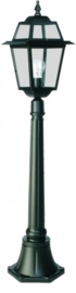 Buitenlamp mast 116cm serie Perla zwart nr: 134