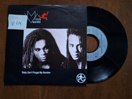 Milli Vanilli met Baby don't forget my number 1988 Single nr S20234157