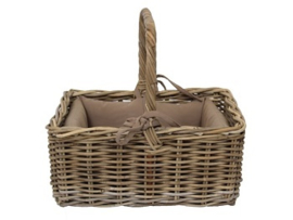 Handgevlochten Poezenmand model Catbasket hengsel naturel br-50cm nr 800583