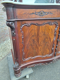Antieke open bonheur mahonie br-149cm Biedermeier 1880-1890 nr K202546