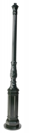 Buitenlamp mast h-214cm antiek groen serie Nuova nr 1510