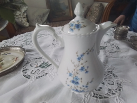 Oude koffiepot of koffiekan  vergeet-mij-niet Limoges.