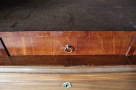 Mooi antiek Hollands kabinet mahonie omstreeks 1800-1820 br-166cm nr 10021