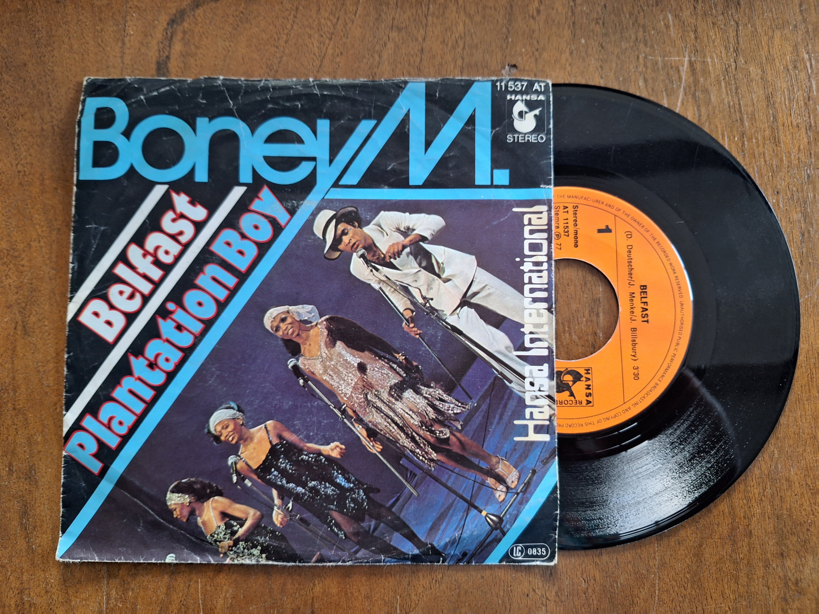 Boney M. met Belfast 1977 Single nr S20232983