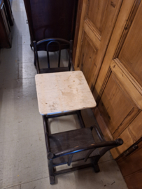 Thonet kinderbankje of kinderbureau voor 2 kids Engels gestoomd beuken 1920 nr B 20244