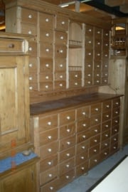 Winkelkast origineel oud van grenenhout