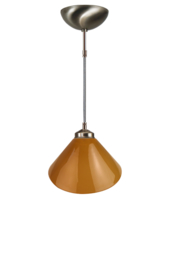 Katoensnoer pendel 150cm met dakkap cognac 25cm nr 7Kr1-25.24