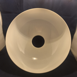 Originele opaal glans wit olielamp kap diameter 40cm